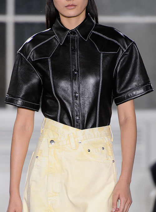 Leather Shirt Half Sleeves #3 - Click Image to Close