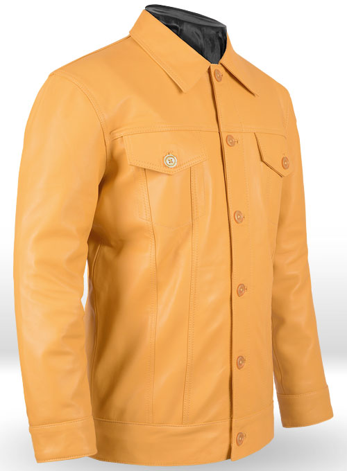 Yellow Transformers 4 Mark Wahlberg Leather Jacket - Click Image to Close