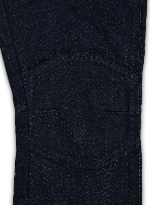 Alexis Darker Blue Biker Jeans - Click Image to Close