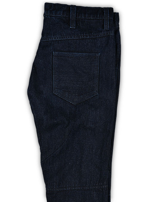 Alexis Darker Blue Biker Jeans - Click Image to Close