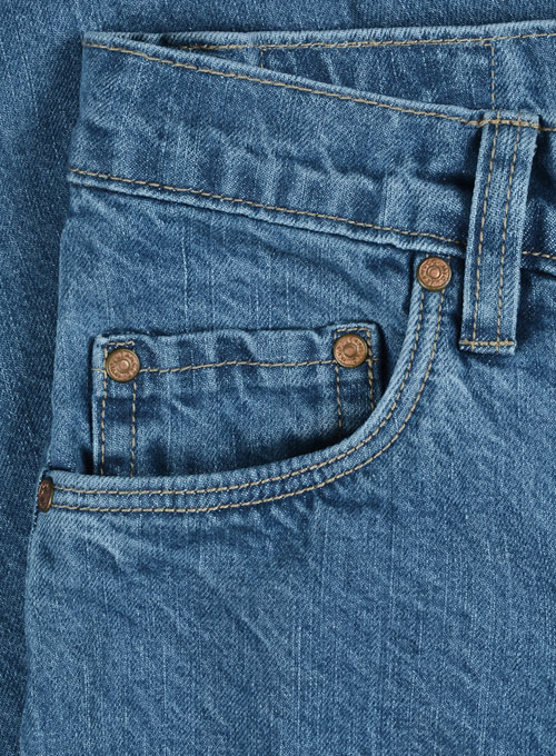 Aston Blue Stone Wash Jeans - Click Image to Close