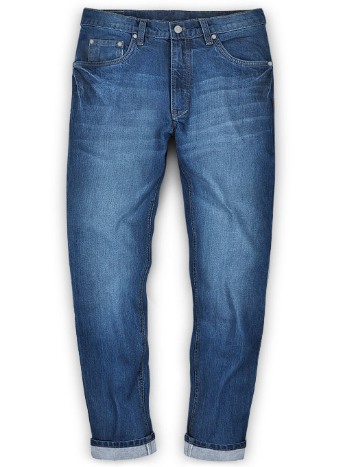 Aston Blue Stone Wash Whisker Jeans