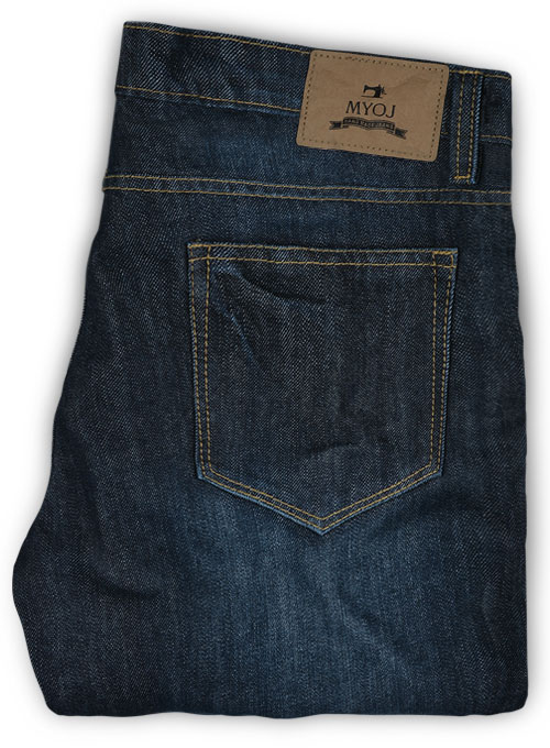 Barbarian Blue Hard Wash Whisker Jeans - Click Image to Close