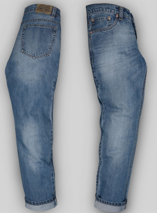 Bullet Denim Jeans - Stone Wash - Click Image to Close