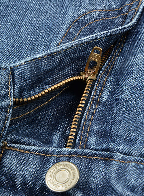 Bullet Denim Jeans - Light Blue - Click Image to Close