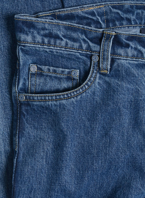 Classic Indigo Rinse Jeans - Light Wash - Click Image to Close