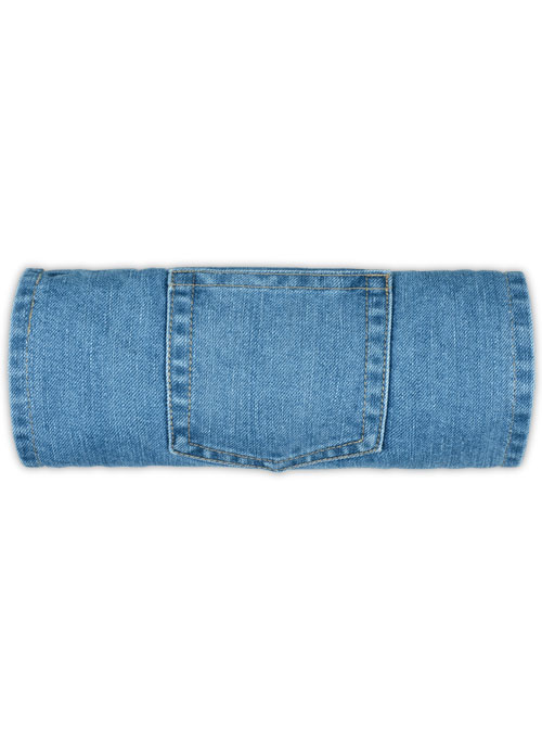 Crixus Blue Light Wash Jeans - Click Image to Close