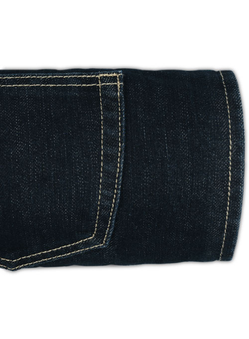 Crixus Blue Hard Wash Jeans - Click Image to Close