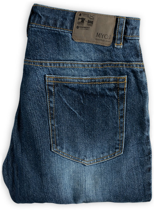 Falcon Blue Indigo Wash Whisker Jeans - Click Image to Close