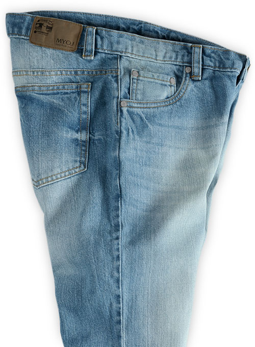 Falcon Blue Stone Wash Whisker Jeans
