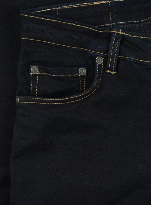 Fierce Blue Stretch Jeans - Hard Wash - Click Image to Close