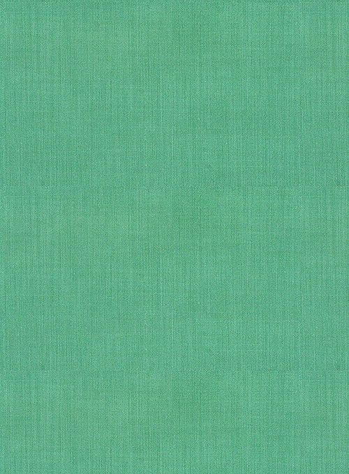 Giza Coral Green Cotton Shirt - Full Sleeves - Click Image to Close