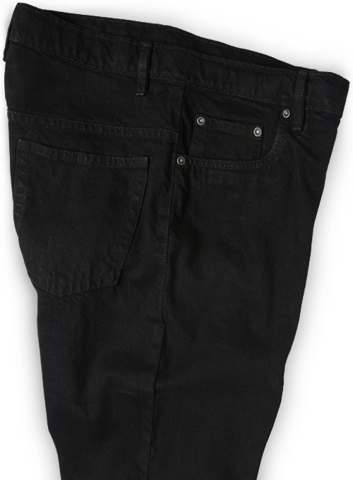 Heavy Jet Black Overdyed Jeans - 14.5 oz Denim