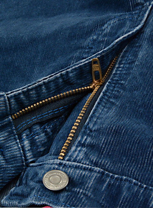 Indigo Corduroy Denim-X Stretch Jeans  - Look #428