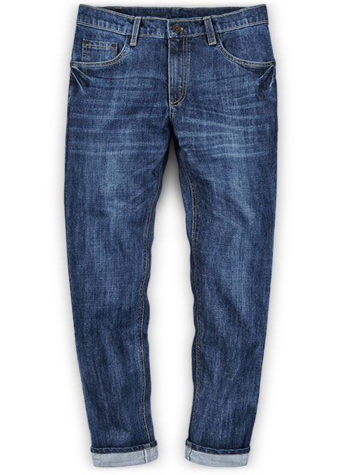 Jones Blue Indigo Wash Whisker Jeans