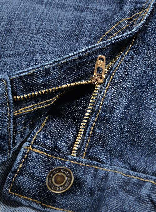 Jones Blue Indigo Wash Whisker Jeans - Click Image to Close