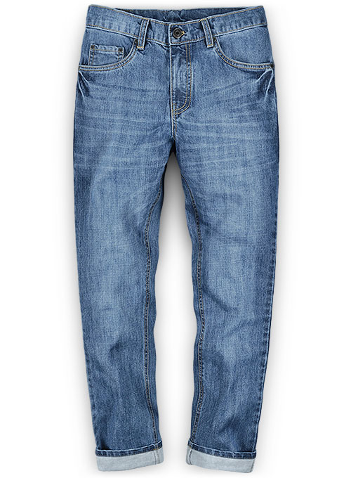 Jones Blue Stone Wash Whisker Jeans