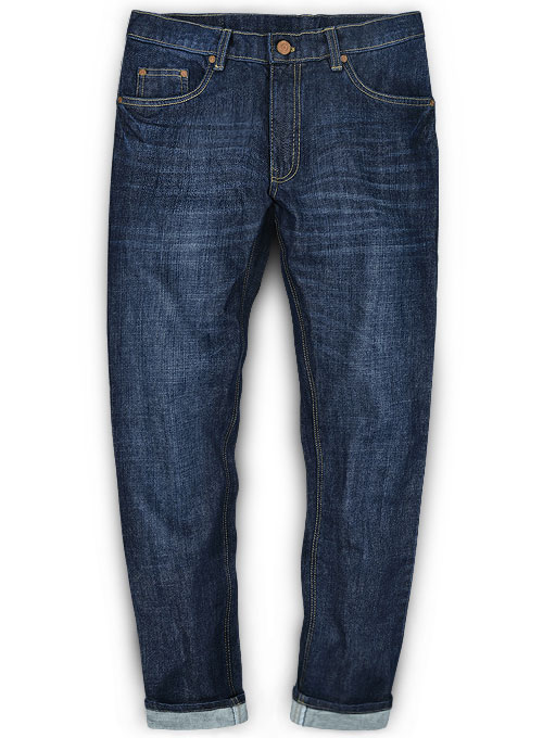 Jones Blue Hard Wash Whisker Jeans