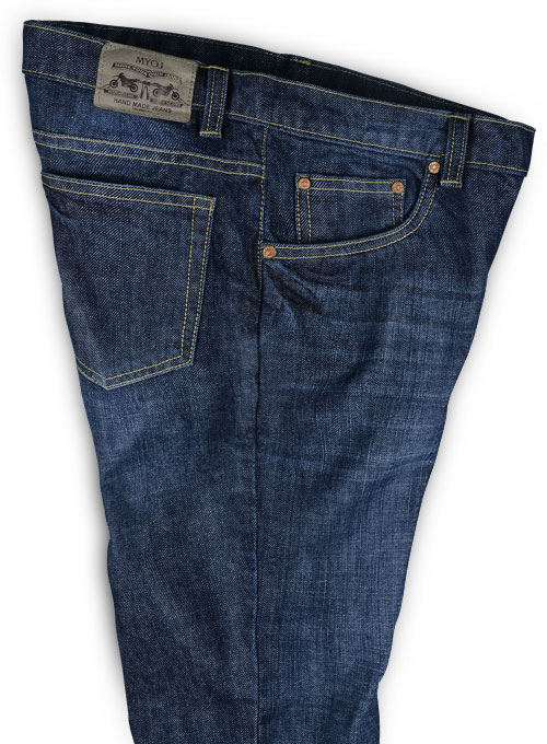 Jones Blue Hard Wash Whisker Jeans