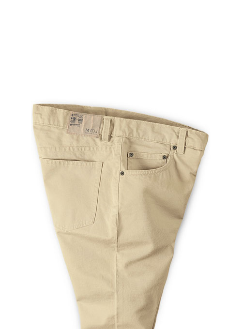 Kids Stretch Summer Weight Light Khaki Chino Jeans - Click Image to Close