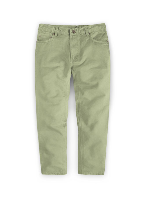 Kids Stretch Summer Weight River Green Chino Jeans