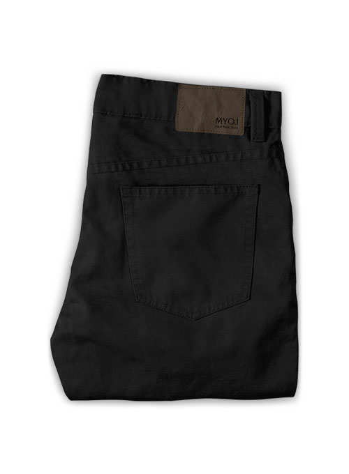 Kids Stretch Summer Weight Black Chino Jeans