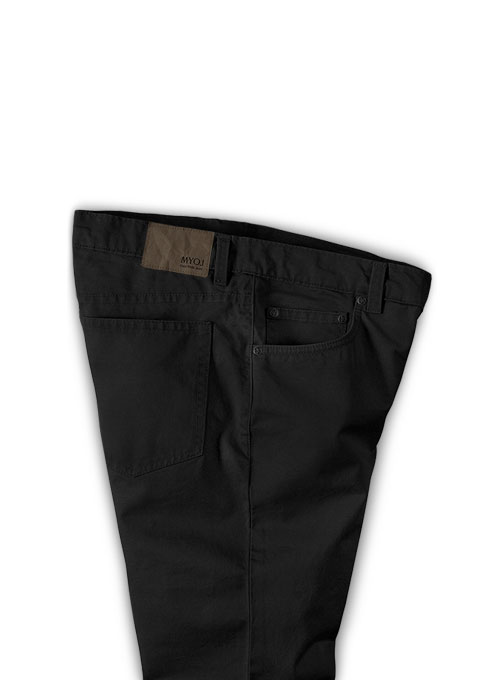 Kids Stretch Summer Weight Black Chino Jeans