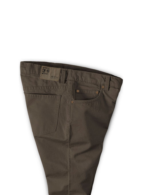 Kids Summer Weight Brown Chino Jeans - Click Image to Close