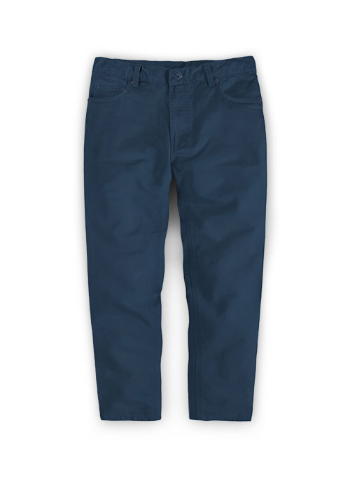 Kids Stretch Summer Weight Ink Blue Chino Jeans