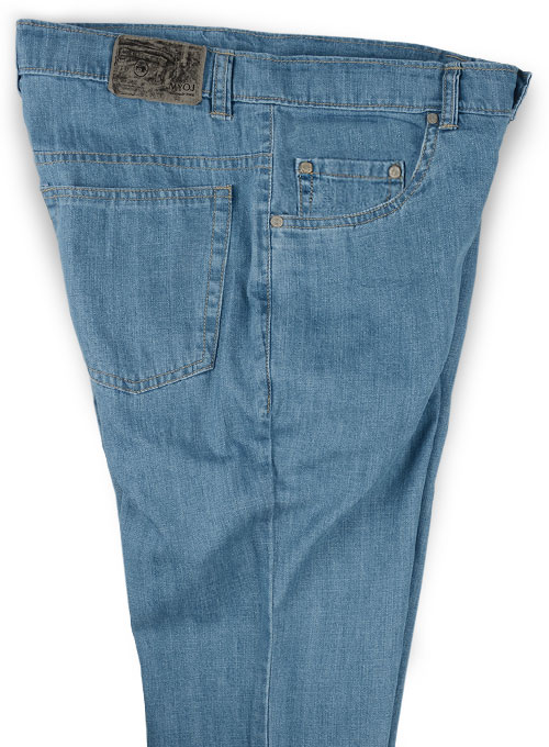 Noah Blue Light Weight Jeans - Light Blue - Click Image to Close