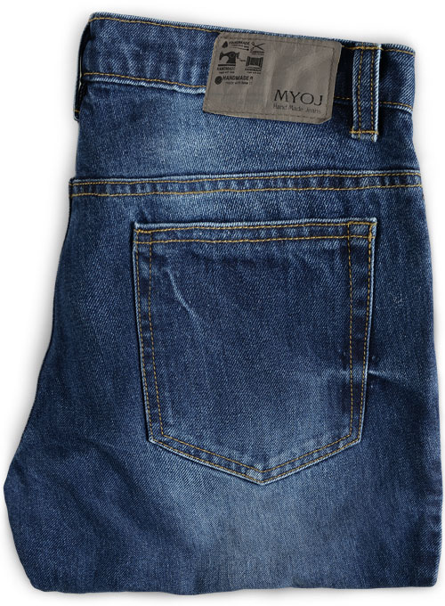 Orlando Blue Indigo Wash Whisker Jeans - Click Image to Close