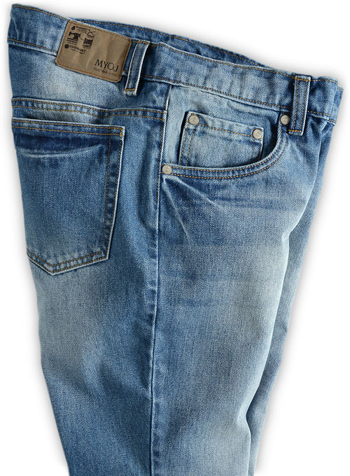 Orlando Blue Stone Wash Whisker Jeans