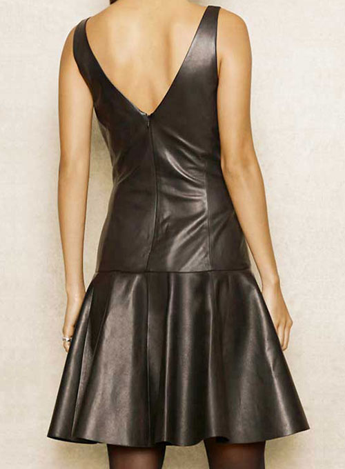 Plunge Leather Dress - # 769 - Click Image to Close