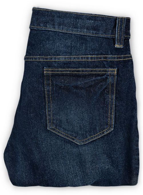 Ranch Blue Hard Wash Whisker Jeans - Click Image to Close