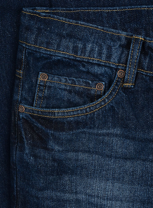 Ranch Blue Indigo Wash Whisker Jeans - Click Image to Close