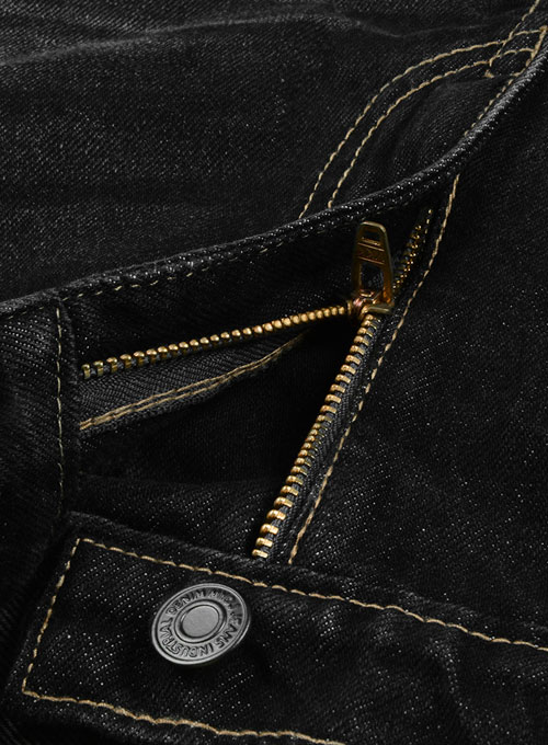 Rooster Black Hard Wash Whisker Jeans - Click Image to Close