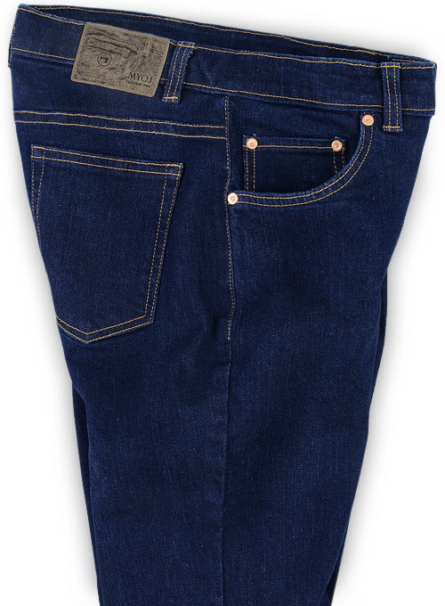 Rover Blue Stretch Jeans - Hard Wash - Click Image to Close