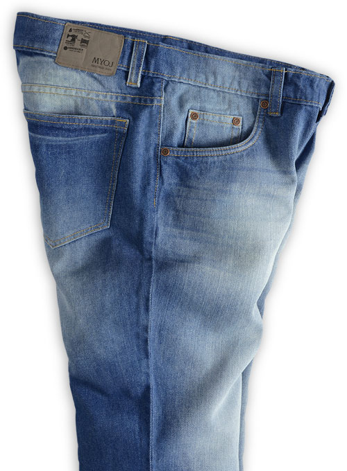 Rush Blue Hard Wash Whisker Jeans - Click Image to Close