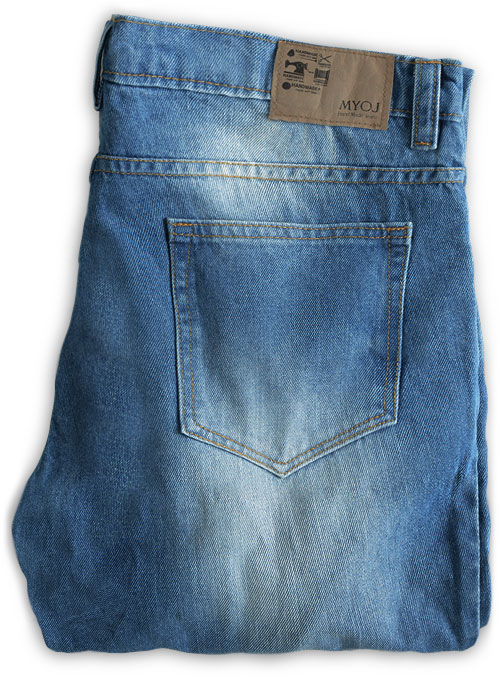 Rush Blue Indigo Wash Whisker Jeans - Click Image to Close