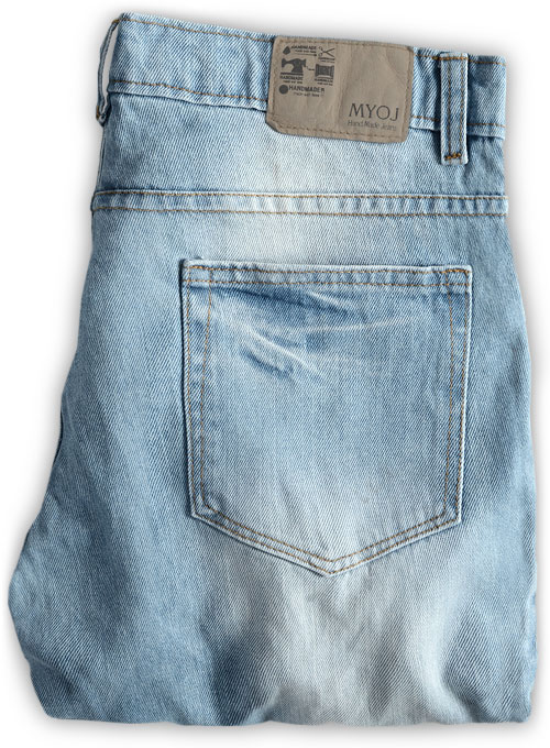 Rush Blue Stone Wash Whisker Jeans - Click Image to Close