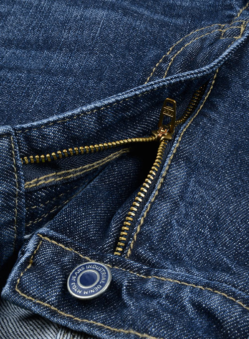 Slight Stretch Indigo Wash Whisker Jeans