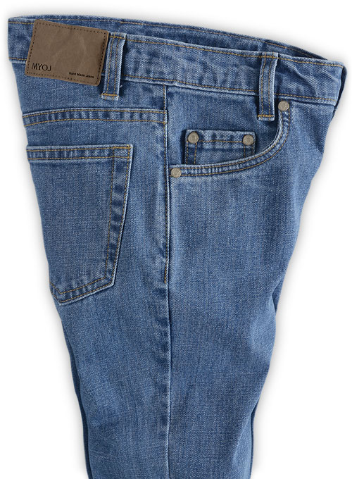 Slight Stretch Jeans - Light Blue