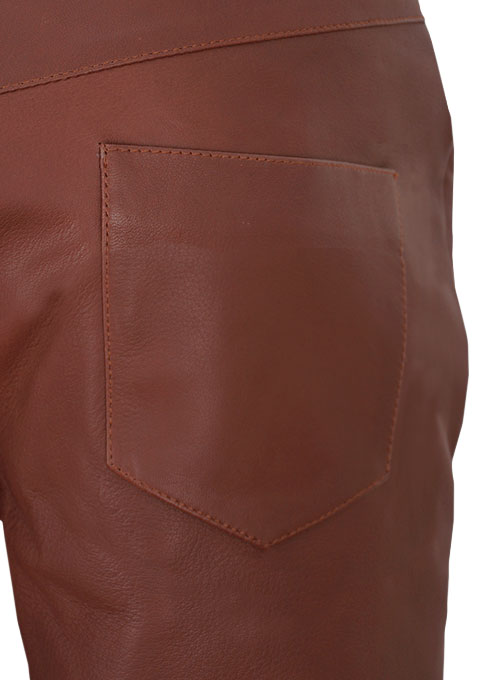 Soft Fermented Burgundy Zoey Leather Pants