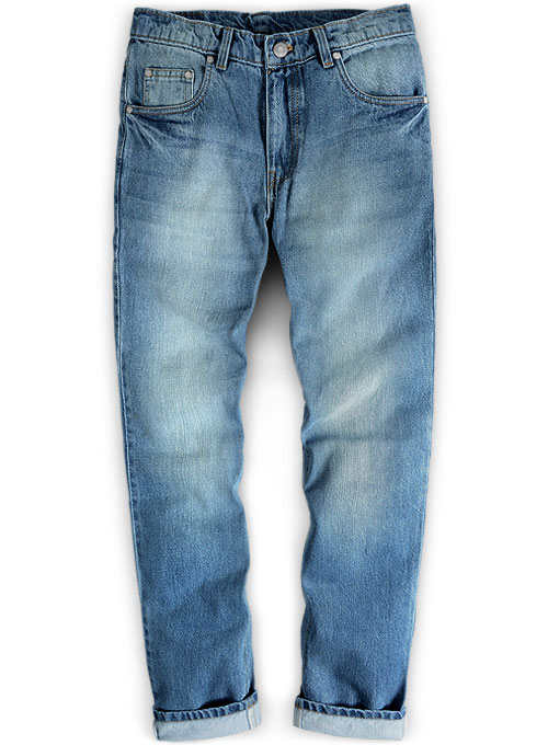 Sterling Blue Stone Wash Whisker Jeans