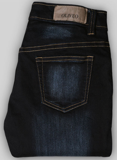 Body Sucker Stretch Hard Wash Scraped Jeans - Click Image to Close