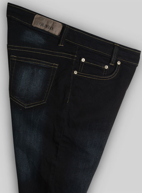 Body Sucker Stretch Hard Wash Scraped Jeans - Click Image to Close