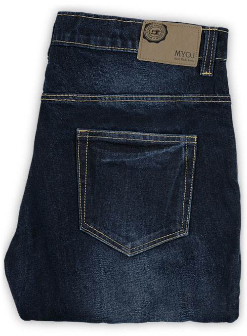 The Blue Hard Wash Whisker Jeans