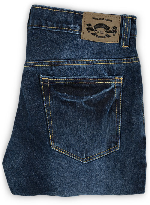 The Blue Indigo Wash Whisker Jeans - Click Image to Close