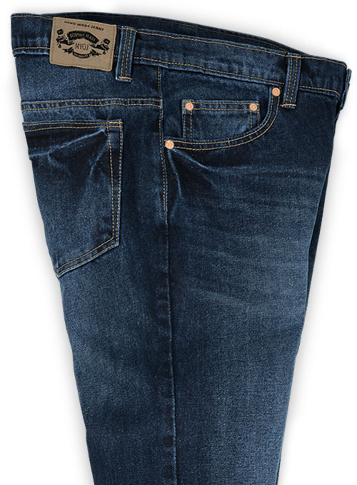 The Blue Indigo Wash Whisker Jeans