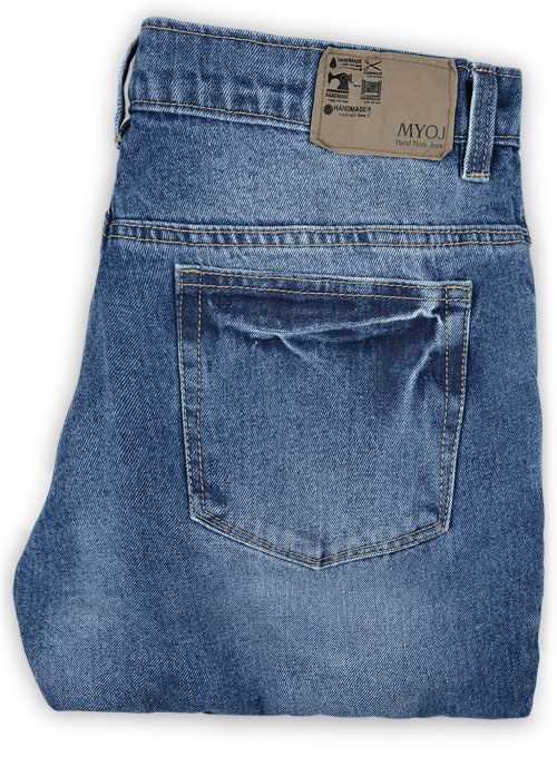 The Blue Stone Wash Whisker Jeans